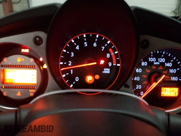 2010 Nissan 370Z Touring with VIN JN1AZ4EH8AM505541, listed as a Copart auction lot 80988544 with 179,473 mi miles and Salvage Title. Bid and sale history available at carsss.com. Image 9.