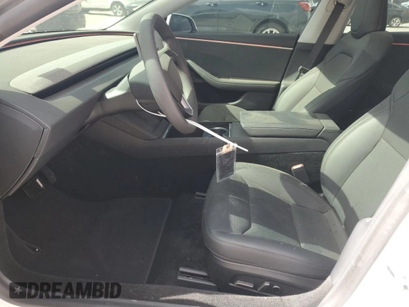 2025 Tesla Model 3 Long Range with VIN 5YJ3E1EB9SF902505, listed as a Copart auction lot 49849535 with 1,977 mi miles and Salvage Title. Bid and sale history available at DreamBid. Image 7.