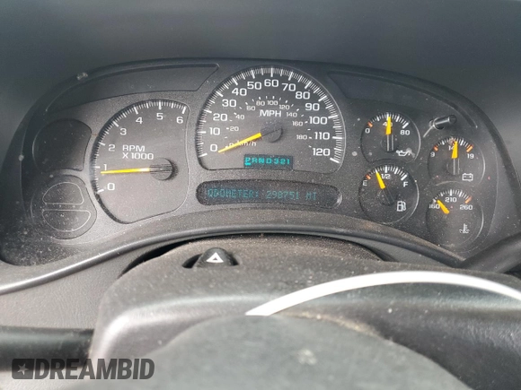 2004 Chevrolet Tahoe LS with VIN 1GNEK13Z54J220094, listed as a Copart auction lot 53583815 with 298,751 mi miles and Salvage Title. Bid and sale history available at carsss.com. Image 9.