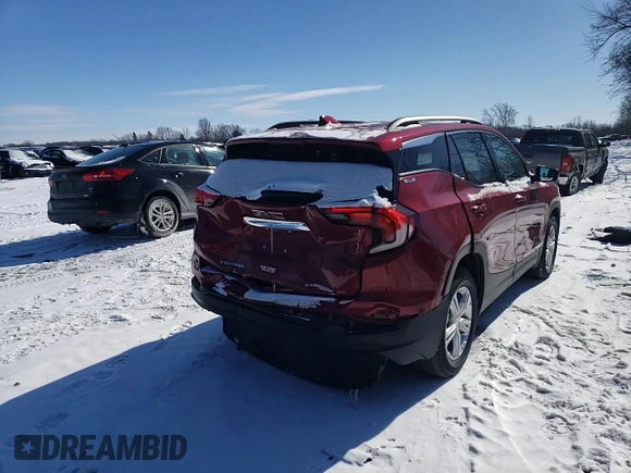 2018 GMC Terrain SLE with VIN 3GKALMEV3JL354854, listed as a Copart auction lot 45855925 with 57,327 mi miles and Clean Title. Bid and sale history available at carsss.com. Image 12.