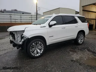 2021 Chevrolet Tahoe High Country with VIN 1GNSKTKL8MR152144, listed as a Copart auction lot 83862264 with 85,865 mi miles and Salvage Title. Bid and sale history available at carsss.com. Image 1.