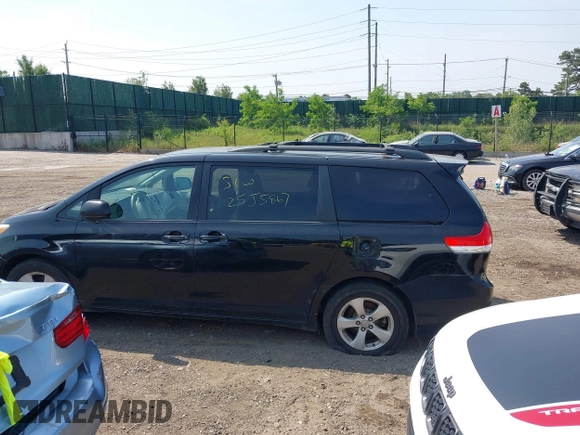 2011 Toyota Sienna LE AAS with VIN 5TDKK3DC1BS107728, listed as a IAAI auction lot 42454579 with Not provided miles and . Bid and sale history available at DreamBid. Image 13.