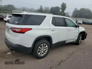 2018 Chevrolet Traverse LS with VIN 1GNEVFKW5JJ145405, listed as a Copart auction lot 71058774 with 129,885 mi miles and Salvage Title. Bid and sale history available at carsss.com. Image 3.