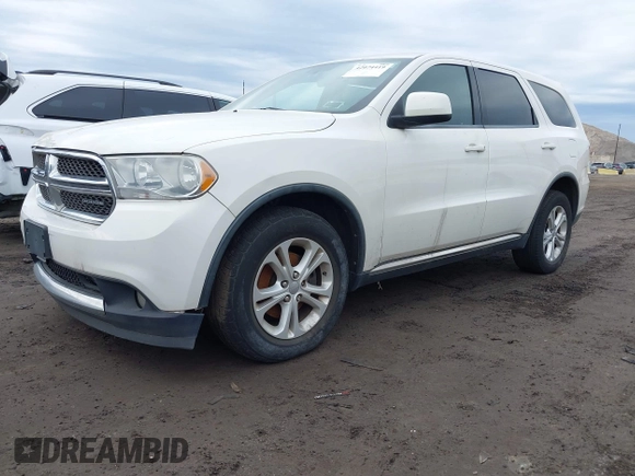 2012 Dodge Durango SXT with VIN 1C4RDHAG8CC237151, listed as a IAAI auction lot 42074419 with 262,409 mi miles. Bid and sale history available at carsss.com. Image 2.
