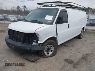 2017 Chevrolet Express Cargo Van with VIN 1GCWGBFG4H1348685, listed as a IAAI auction lot 41234959 with 215,067 mi miles. Bid and sale history available at carsss.com. Image 17.