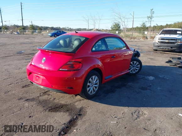 2017 Volkswagen Beetle 1.8T Fleet with VIN 3VWF17AT8HM609304, listed as a IAAI auction lot 41239011 with 68,318 mi miles. Bid and sale history available at carsss.com. Image 4.