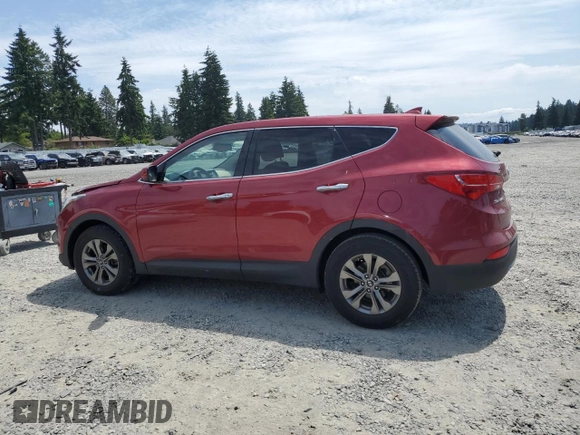 2014 Hyundai Santa Fe with VIN 5XYZT3LB9EG146198, listed as a Copart auction lot 61408505 with 92,499 mi miles and Salvage title. Bid and sale history available at DreamBid. Image 2.