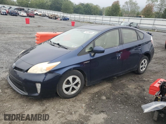 2013 Toyota Prius One with VIN JTDKN3DU5D1731869, listed as a Copart auction lot 74419684 with 186,377 mi miles and Salvage Title. Bid and sale history available at carsss.com. Image 1.