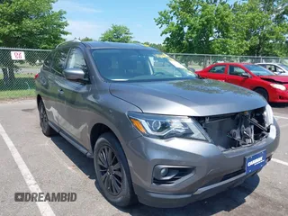 2018 Nissan Pathfinder SV with VIN 5N1DR2MM8JC645166, listed as a IAAI auction lot 42666765 with 81,544 mi miles and . Bid and sale history available at DreamBid. Image 1.