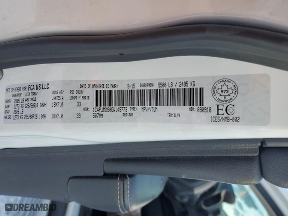 2016 Jeep Cherokee Limited with VIN 1C4PJMDS0GW149773, listed as a Copart auction lot 43604975 with 218,685 mi miles and Salvage Title. Bid and sale history available at carsss.com. Image 14.