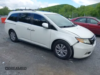 2015 Honda Odyssey EX-L z VIN 5FNRL5H61FB107735, wystawiony jako IAAI lot #42255001 z przebiegiem 170 825 mil mil oraz . Historia ofert i sprzedaży dostępna na DreamBid. Obrazek 1.