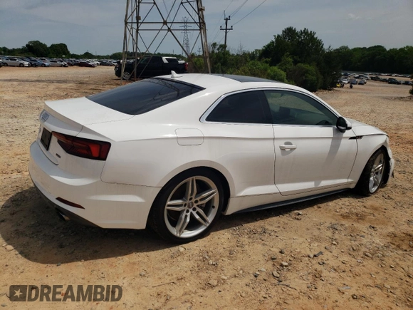 2019 Audi A5 Premium z VIN WAUSNAF57KA016399, wystawiony jako Copart lot #53288444 z przebiegiem 26 224 mil mil oraz Szkody całkowita. Historia ofert i sprzedaży dostępna na DreamBid. Obrazek 3.