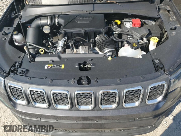 2023 Jeep Compass Sport with VIN 3C4NJDAN0PT572204, listed as a Copart auction lot 52490095 with 8,284 mi miles and Salvage title. Bid and sale history available at DreamBid. Image 12.
