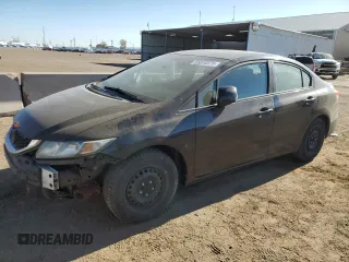 2013 Honda Civic LX with VIN 19XFB2F55DE005016, listed as a Copart auction lot 55076875 with 152,241 mi miles and Salvage title. Bid and sale history available at DreamBid. Image 1.