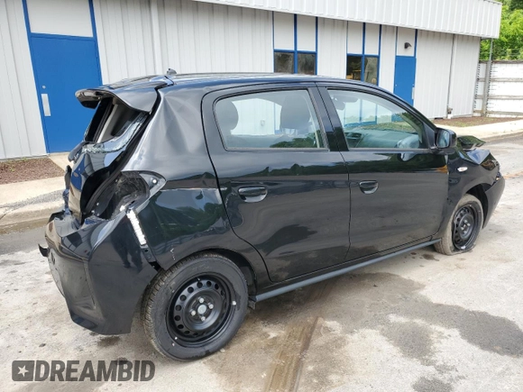 2021 Mitsubishi Mirage ES с VIN ML32AUHJXMH012614, выставлен на аукционе Copart как лот 60284465 с пробегом 8 446 миль миль и Списание • Salvage title. История ставок и продаж доступна на DreamBid. Изображение 3.