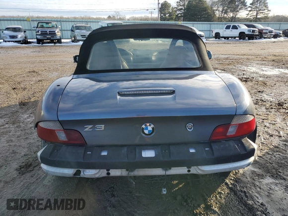 2001 BMW Z3 3.0 with VIN WBACN53451LL46309, listed as a Copart auction lot 88944085 with 159,449 mi miles and Salvage title. Bid and sale history available at DreamBid. Image 6.