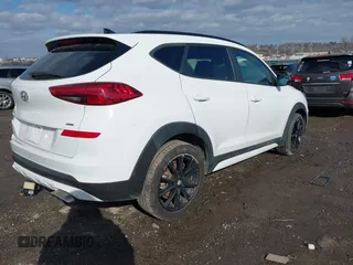 2019 Hyundai Tucson Ultimate with VIN KM8J3CAL2KU949093, listed as a IAAI auction lot 41446521 with 58,446 mi miles. Bid and sale history available at carsss.com. Image 4.