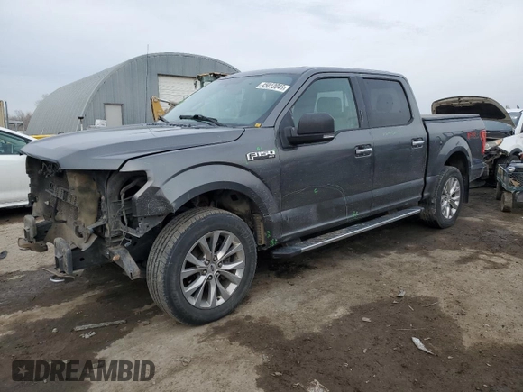 2017 Ford F-150 XL with VIN 1FTEW1EF4HFA35348, listed as a Copart auction lot 45012045 with 181,456 mi miles and Salvage Title. Bid and sale history available at carsss.com. Image 1.
