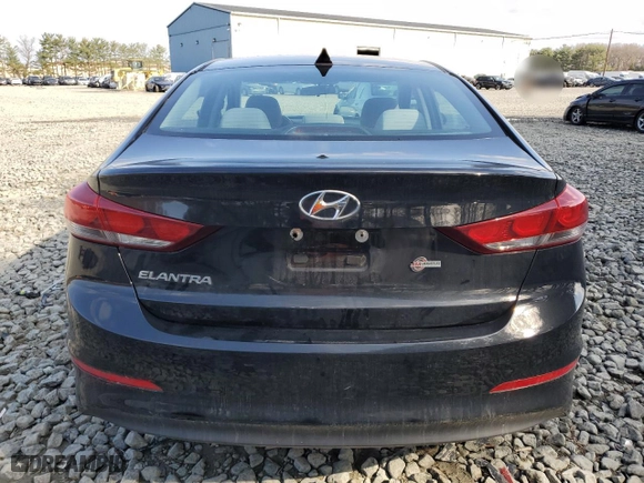 2017 Hyundai Elantra SE with VIN 5NPD84LF4HH172905, listed as a Copart auction lot 52244855 with 46,476 mi miles and Salvage Title. Bid and sale history available at carsss.com. Image 6.