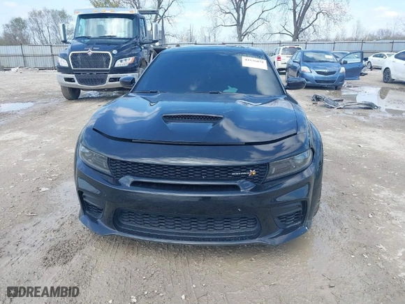2022 Dodge Charger Scat Pack Widebody with VIN 2C3CDXGJ2NH193932, listed as a IAAI auction lot 41936078 with 15,430 mi miles. Bid and sale history available at carsss.com. Image 12.