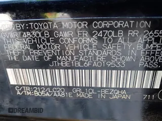 2015 Lexus GS 350 with VIN JTHBE1BL6FA019533, listed as a IAAI auction lot 42049005 with 47,552 mi miles and . Bid and sale history available at DreamBid. Image 9.