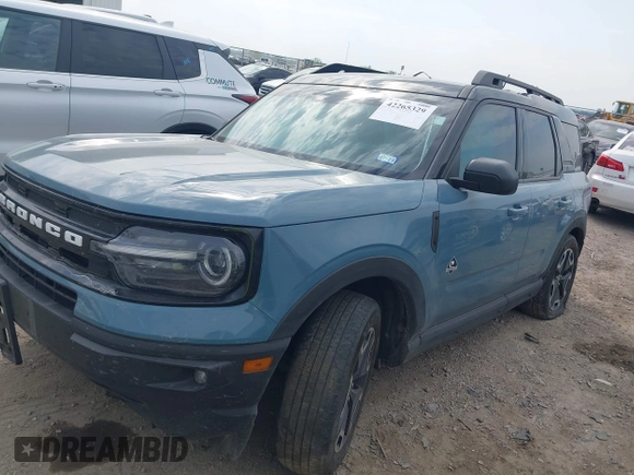 2023 Ford Bronco Sport Outer Banks with VIN 3FMCR9C64PRD68016, listed as a IAAI auction lot 42265329 with 31,518 mi miles and . Bid and sale history available at DreamBid. Image 17.