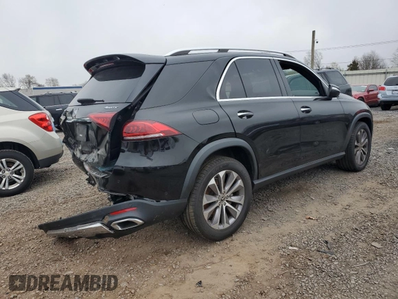 2021 Mercedes-Benz GLE 350 with VIN 4JGFB4KBXMA474141, listed as a Copart auction lot 52713515 with Not provided miles and Salvage title. Bid and sale history available at DreamBid. Image 3.