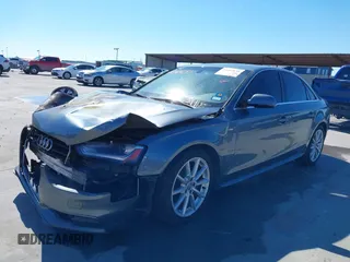 2014 Audi A4 Premium Plus with VIN WAUFFAFL1EN008938, listed as a IAAI auction lot 41602630 with 1 mi miles. Bid and sale history available at carsss.com. Image 2.