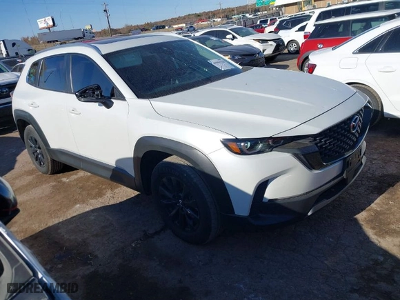2024 Mazda CX-50 2.5 S Premium Package with VIN 7MMVABDM0RN156681, listed as a IAAI auction lot 40986320 with 21,547 mi miles. Bid and sale history available at carsss.com. Image 1.