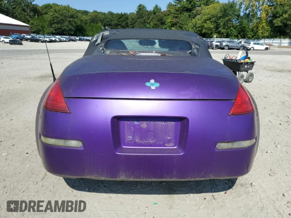 2004 Nissan 350Z Touring with VIN JN1AZ36A44M252461, listed as a Copart auction lot 71462124 with 180,649 mi miles and Clean Title. Bid and sale history available at DreamBid. Image 6.