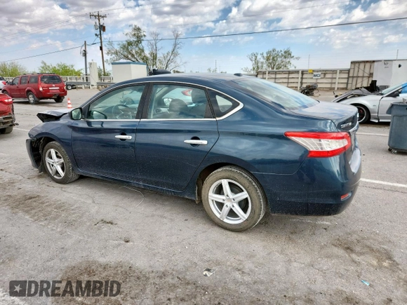 2014 Nissan Sentra SV with VIN 3N1AB7AP7EL653313, listed as a Copart auction lot 59536475 with 126,048 mi miles and Salvage title. Bid and sale history available at DreamBid. Image 2.