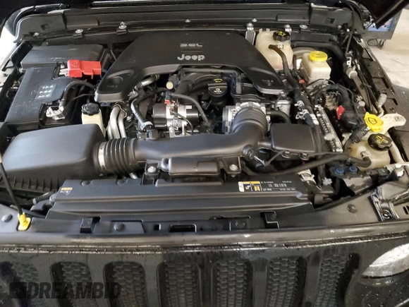 2021 Jeep Wrangler Unlimited Sport Altitude with VIN 1C4HJXDG5MW532637, listed as a Copart auction lot 45236365 with 39,214 mi miles and Salvage Title. Bid and sale history available at carsss.com. Image 12.