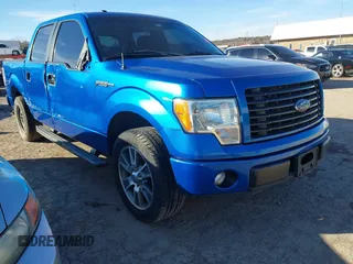 2014 Ford F-150 XL with VIN 1FTFW1CF6EKD90807, listed as a IAAI auction lot 41466067 with 127,686 mi miles. Bid and sale history available at carsss.com. Image 1.