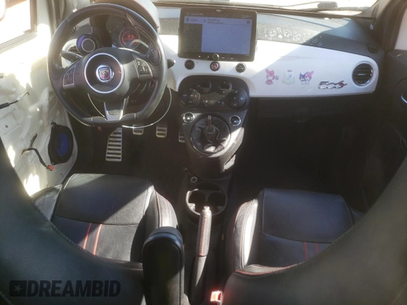 2013 FIAT 500 Abarth with VIN 3C3CFFJH1DT645322, listed as a Copart auction lot 42816075 with 114,007 mi miles and Salvage Title. Bid and sale history available at carsss.com. Image 8.