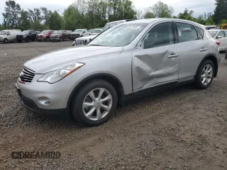2010 Infiniti EX Journey with VIN JN1AJ0HRXAM751740, listed as a Copart auction lot 58377645 with 82,677 mi miles and Salvage title. Bid and sale history available at DreamBid. Image 1.