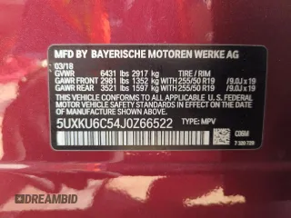 2018 BMW X6 xDrive50i with VIN 5UXKU6C54J0Z66522, listed as a Copart auction lot 50924585 with 49,359 mi miles and Salvage Title. Bid and sale history available at carsss.com. Image 14.
