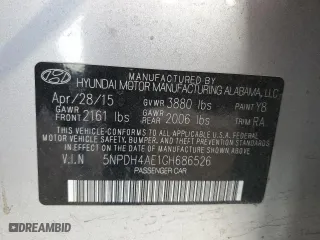 2016 Hyundai Elantra SE with VIN 5NPDH4AE1GH686526, listed as a Copart auction lot 50954645 with 100,558 mi miles and Salvage Title. Bid and sale history available at carsss.com. Image 12.