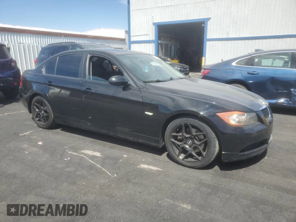 2007 BMW 3 Series 328xi with VIN WBAVC93587KX59628, listed as a Copart auction lot 60753115 with 161,868 mi miles and Salvage title. Bid and sale history available at DreamBid. Image 4.