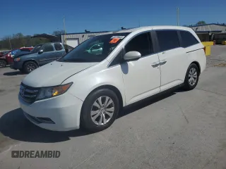 2014 Honda Odyssey EX-L with VIN 5FNRL5H60EB127215, listed as a Copart auction lot 53379645 with 197,954 mi miles and Salvage Title. Bid and sale history available at carsss.com. Image 1.