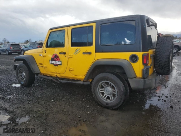 2015 Jeep Wrangler Unlimited Sport with VIN 1C4BJWDG9FL660030, listed as a Copart auction lot 45407505 with 120,027 mi miles and Salvage Title. Bid and sale history available at carsss.com. Image 2.