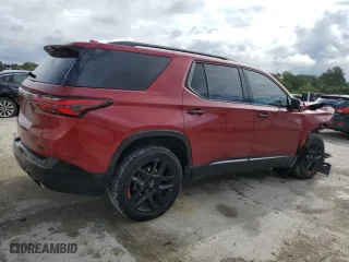 2022 Chevrolet Traverse Premier with VIN 1GNEVKKW4NJ127170, listed as a Copart auction lot 72755974 with 52,949 mi miles and Salvage Title. Bid and sale history available at carsss.com. Image 3.