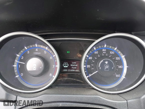 2013 Hyundai Sonata GLS z VIN 5NPEB4AC6DH513018, wystawiony jako IAAI lot #42068966 z przebiegiem 216 086 mil mil oraz . Historia ofert i sprzedaży dostępna na DreamBid. Obrazek 7.