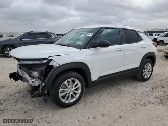 2024 Chevrolet TrailBlazer LS with VIN KL79MMS28RB073651, listed as a Copart auction lot 51102585 with 13,523 mi miles and Salvage Title. Bid and sale history available at carsss.com. Image 1.