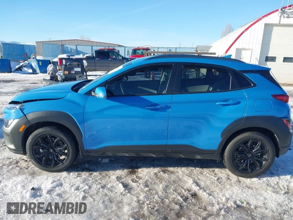 2023 Hyundai Kona SEL with VIN KM8K6CAB3PU956256, listed as a IAAI auction lot 41286226 with 24,973 mi miles. Bid and sale history available at carsss.com. Image 15.
