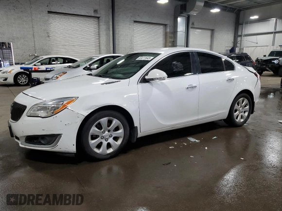 2014 Buick Regal Premium I with VIN 2G4GM5ER6E9241934, listed as a Copart auction lot 50411645 with 130,134 mi miles and Salvage title. Bid and sale history available at DreamBid. Image 1.