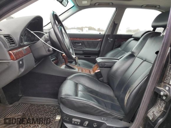 2001 BMW 7 Series 740i with VIN WBAGG83431DN84358, listed as a Copart auction lot 78825624 with 220,545 mi miles and Clean title. Bid and sale history available at DreamBid. Image 7.