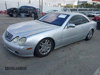 2001 Mercedes-Benz CL-Class with VIN WDBPJ75J91A015029, listed as a IAAI auction lot 41548689 with 100,822 mi miles. Bid and sale history available at carsss.com. Image 2.