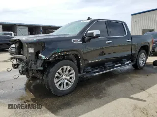 2022 GMC Sierra 1500 Limited Denali with VIN 3GTU9FEL6NG104220, listed as a Copart auction lot 57475034 with 50,121 mi miles and Salvage Title. Bid and sale history available at carsss.com. Image 1.