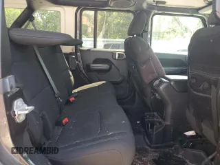 2020 Jeep Wrangler Unlimited Black and Tan with VIN 1C4HJXDGXLW221705, listed as a Copart auction lot 56224785 with 82,360 mi miles and Salvage title. Bid and sale history available at DreamBid. Image 11.