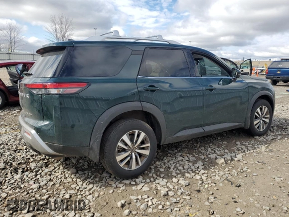 2025 Nissan Pathfinder SL with VIN 5N1DR3CC8SC222068, listed as a Copart auction lot 55463185 with 1,928 mi miles and Clean title. Bid and sale history available at DreamBid. Image 3.